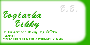 boglarka bikky business card